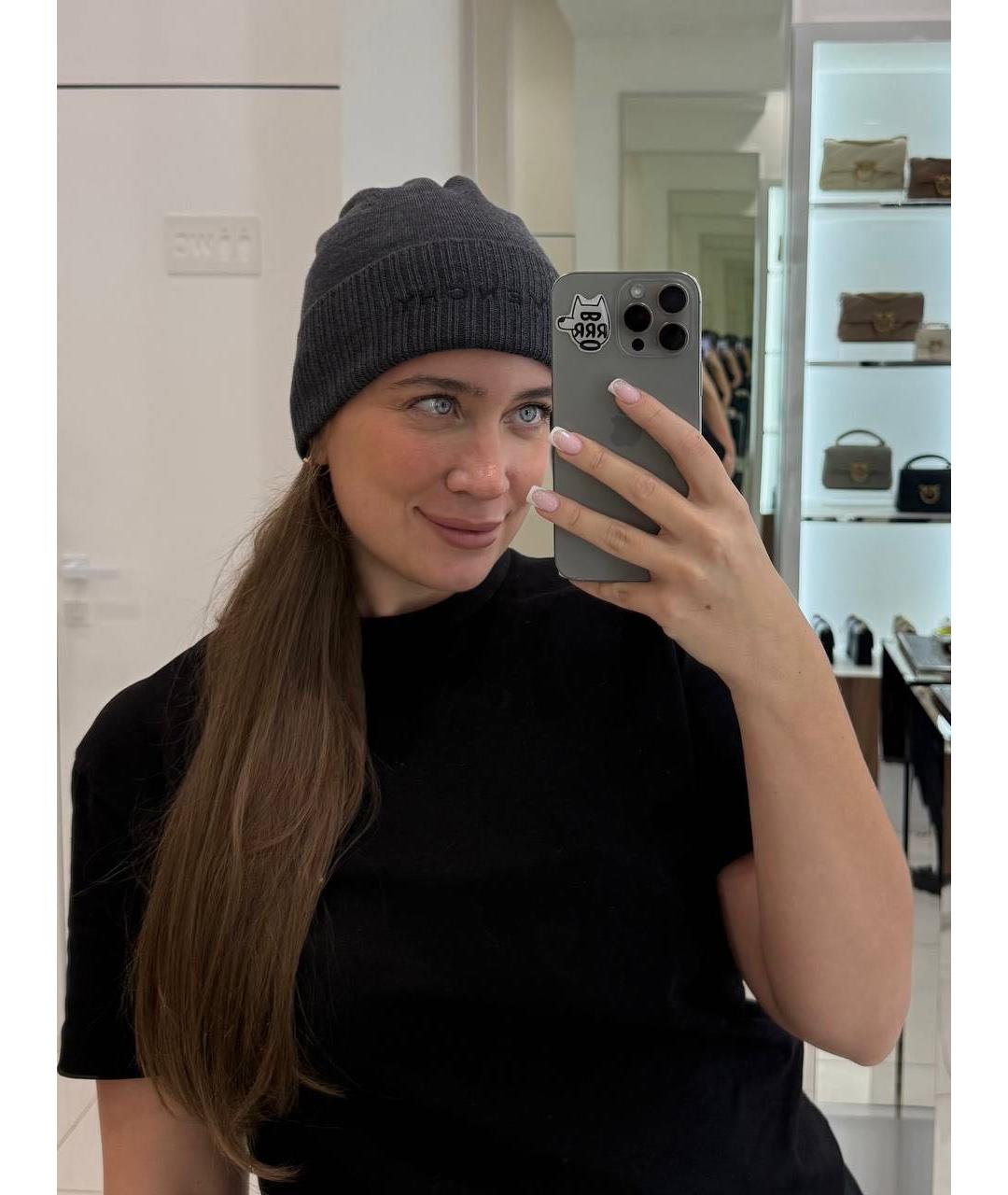 GIVENCHY Серая шерстяная шапка, фото 4