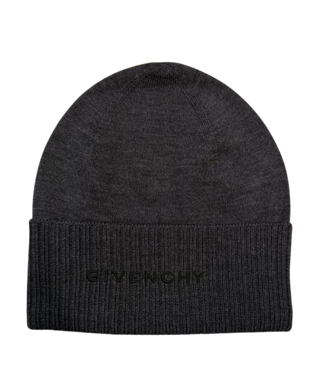 GIVENCHY Серая шерстяная шапка, фото 1