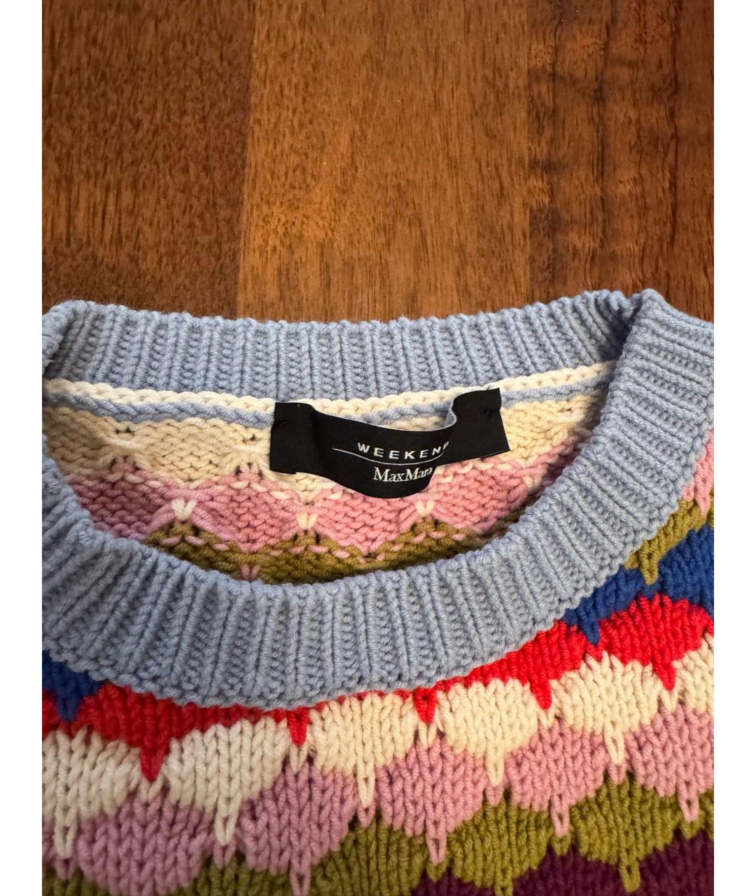 WEEKEND MAX MARA Мульти хлопковый джемпер / свитер, фото 6