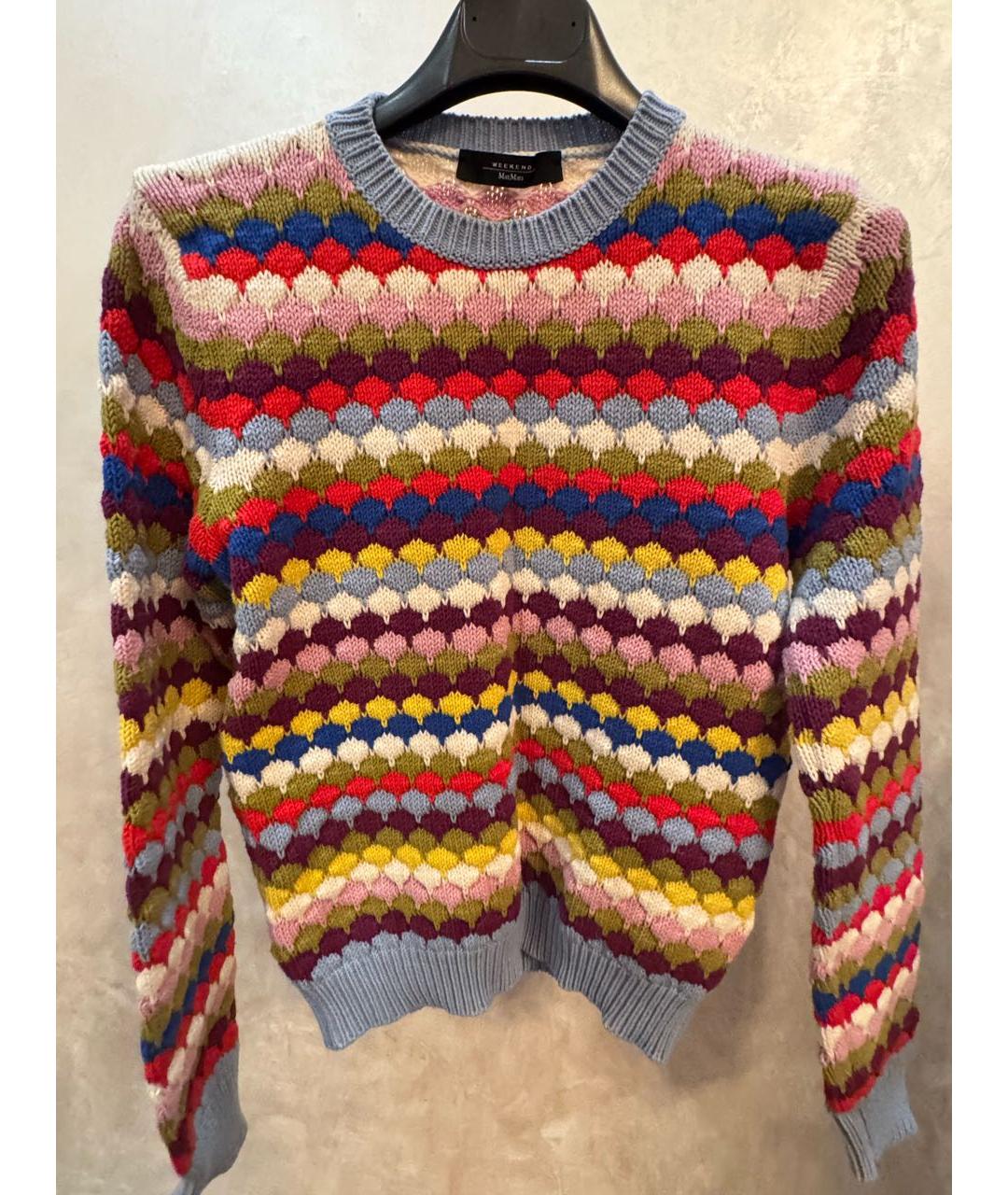 WEEKEND MAX MARA Мульти хлопковый джемпер / свитер, фото 8