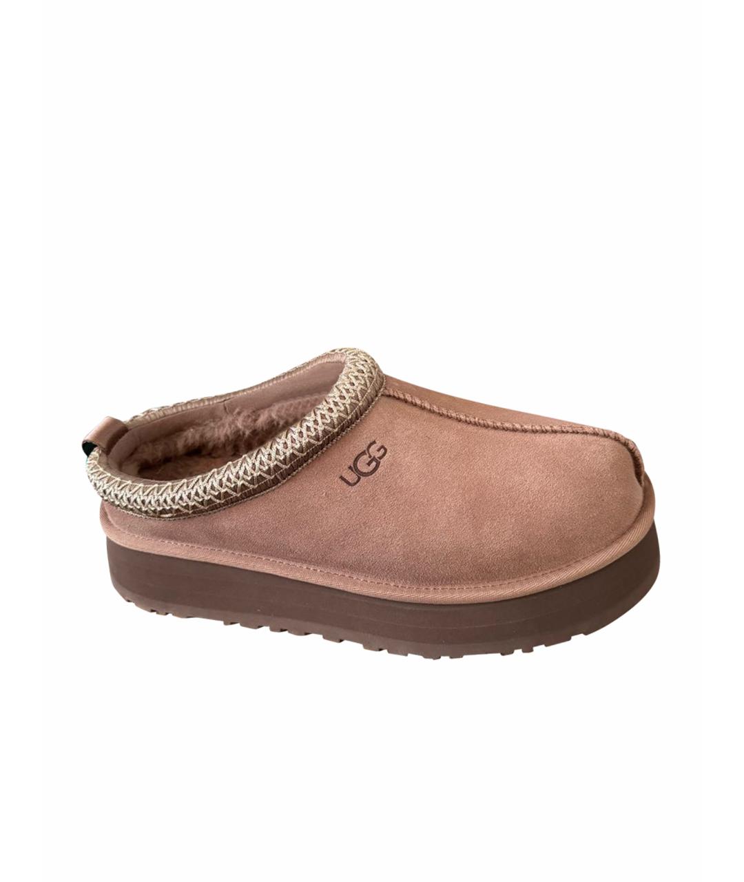 UGG Розовые кожаные сабо, фото 1