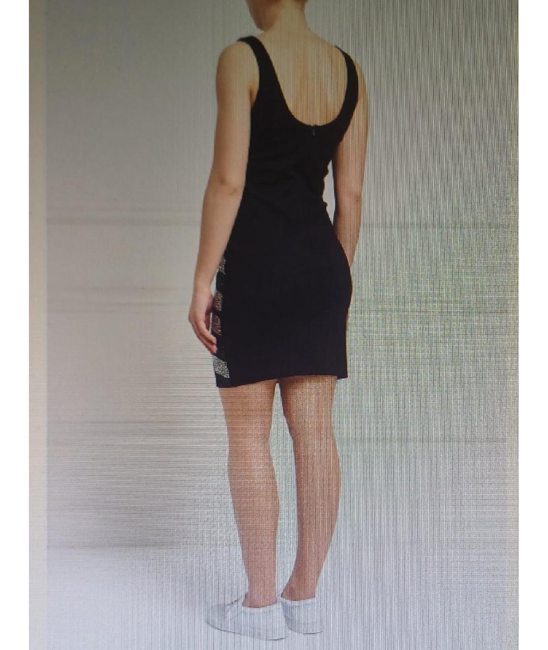 PHILIPP PLEIN Черное вискозное коктейльное платье, фото 4