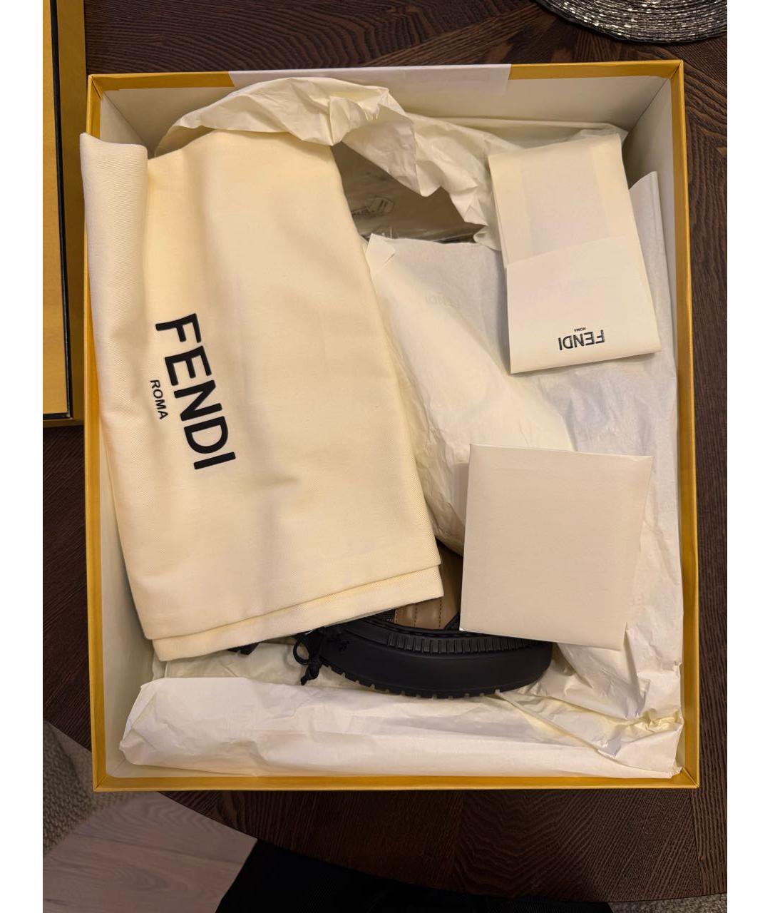 FENDI Коричневые ботинки, фото 7