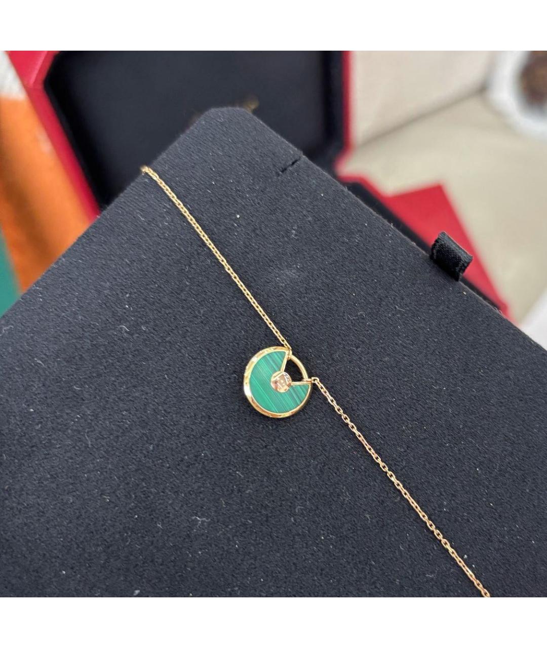 CARTIER Зеленые колье из розового золота, фото 5