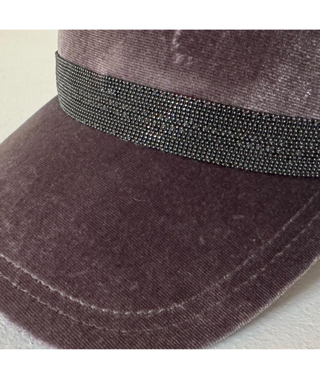 BRUNELLO CUCINELLI Фиолетовая кепка, фото 3