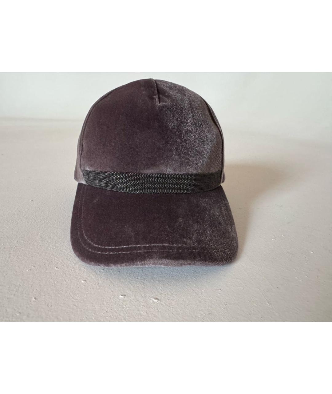 BRUNELLO CUCINELLI Фиолетовая кепка, фото 5