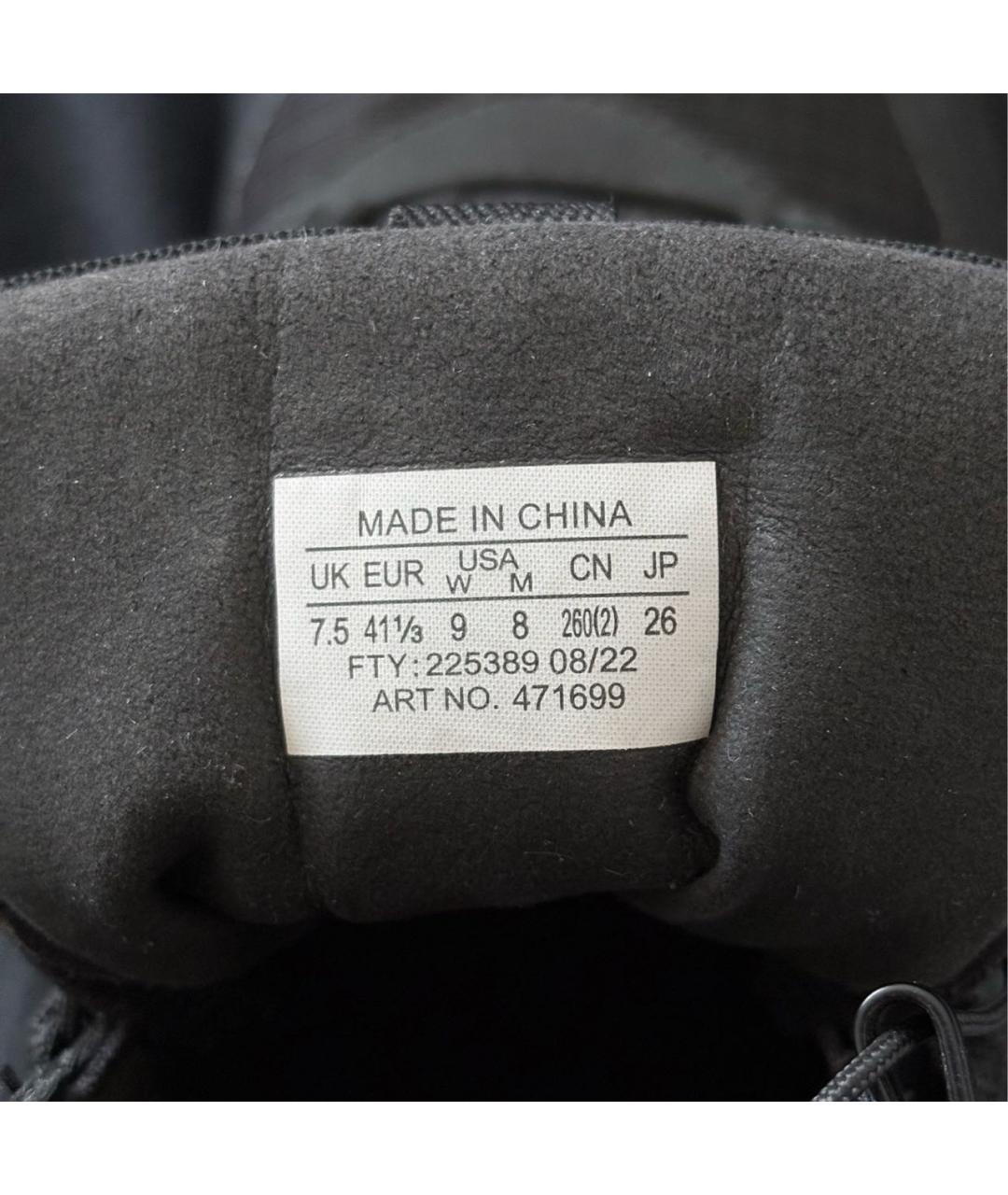 MM6 MAISON MARGIELA Черные текстильные высокие кроссовки / кеды, фото 6