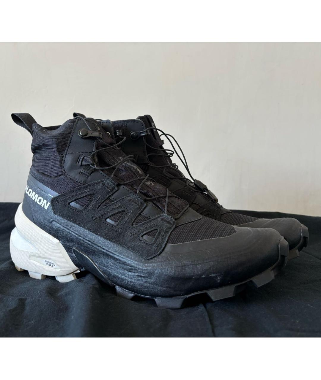 MM6 MAISON MARGIELA Черные текстильные высокие кроссовки / кеды, фото 2