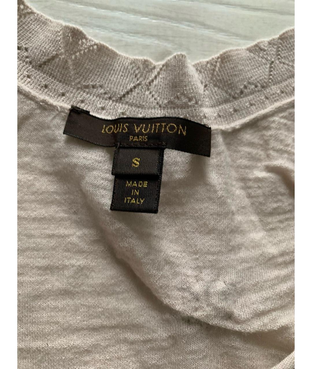 LOUIS VUITTON Бежевая кашемировая майка, фото 3