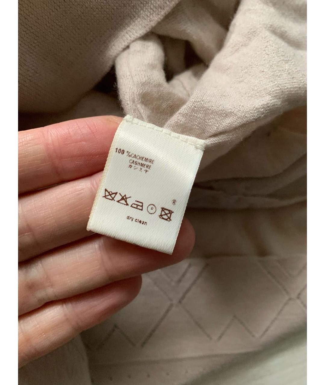 LOUIS VUITTON Бежевая кашемировая майка, фото 5