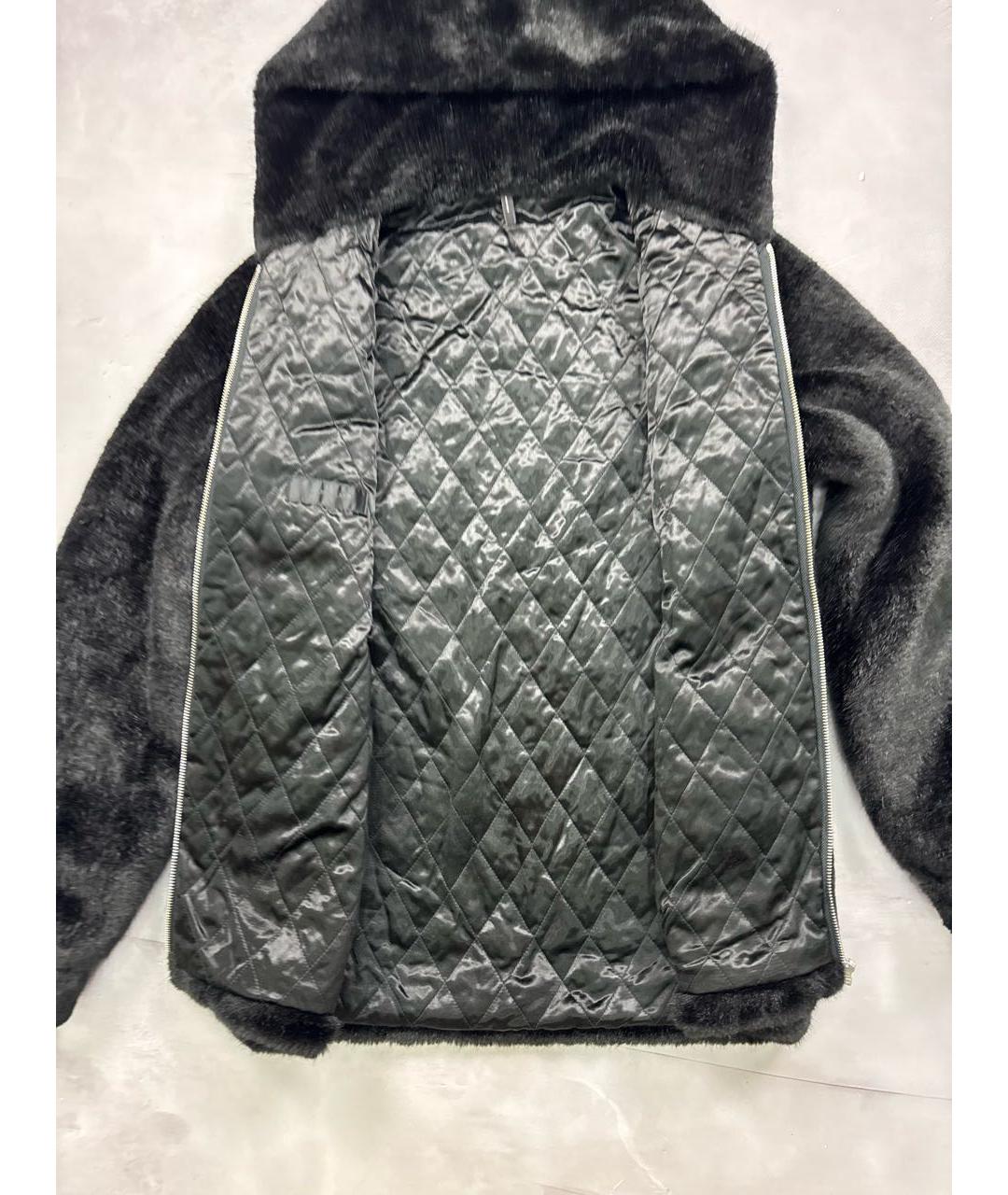 HELMUT LANG Черная шерстяная дубленка/шуба, фото 4