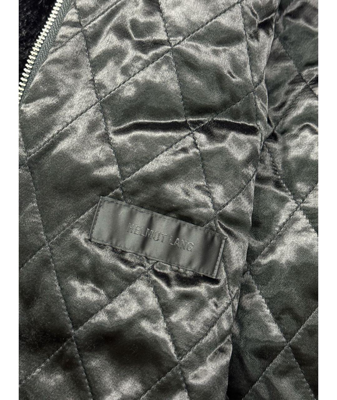 HELMUT LANG Черная шерстяная дубленка/шуба, фото 5