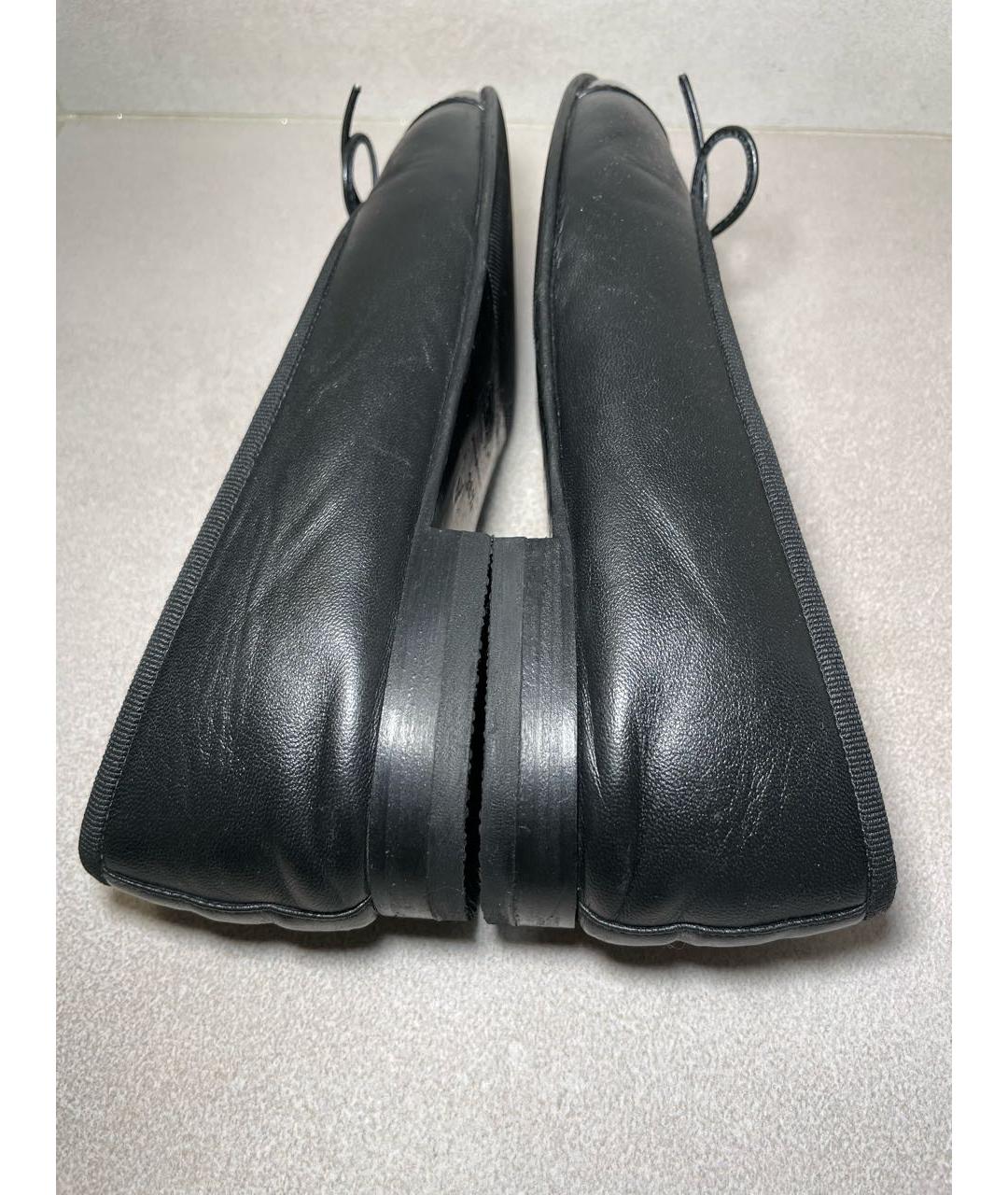 CHANEL Черные кожаные балетки, фото 7