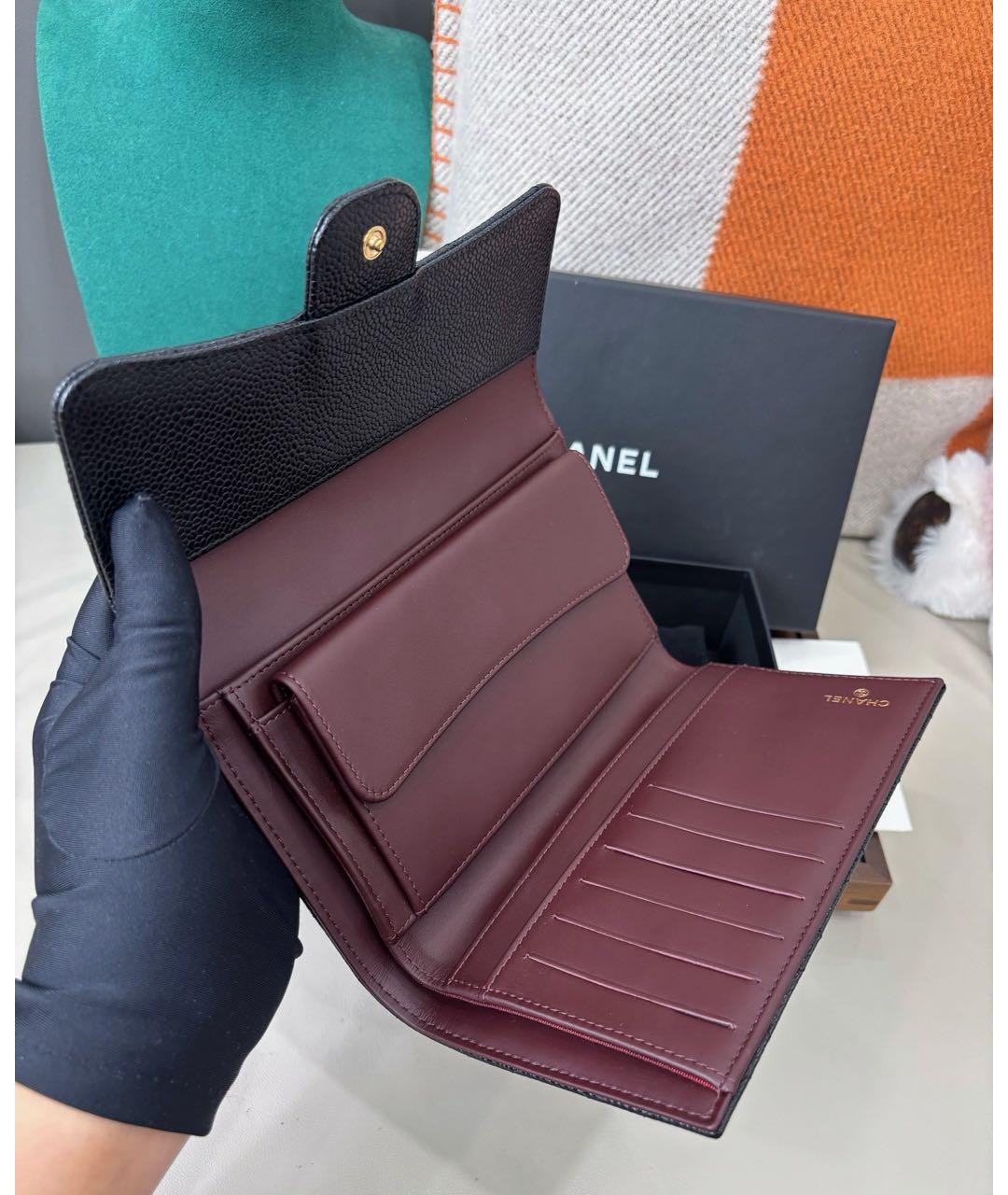 CHANEL Черный кожаный кардхолдер, фото 8