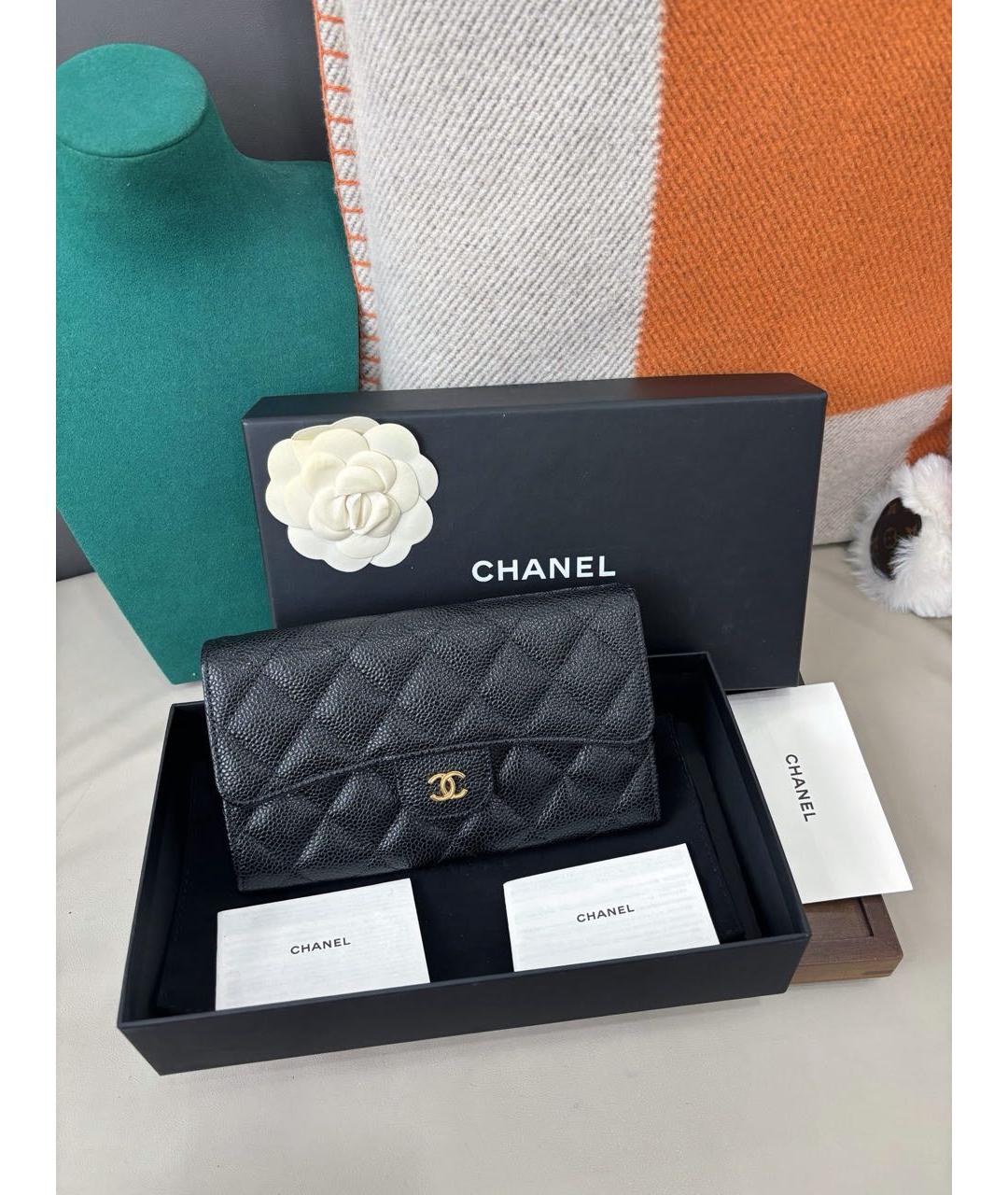 CHANEL Черный кожаный кардхолдер, фото 9