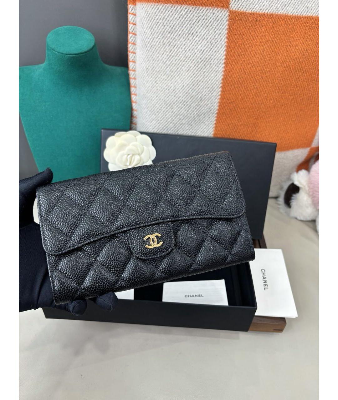 CHANEL Черный кожаный кардхолдер, фото 2