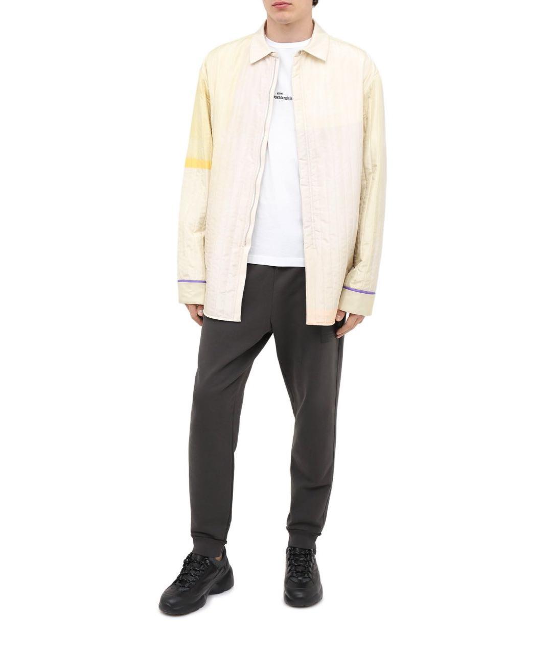 MAISON MARGIELA Белая хлопковая футболка, фото 4