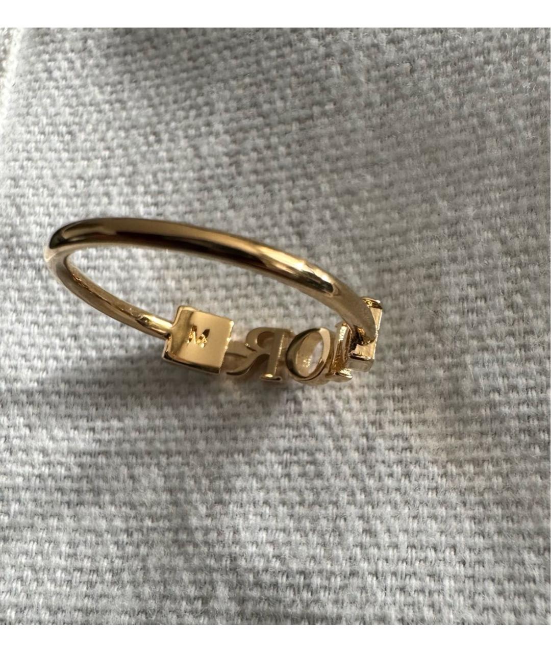 CHRISTIAN DIOR Золотое металлическое кольцо, фото 5