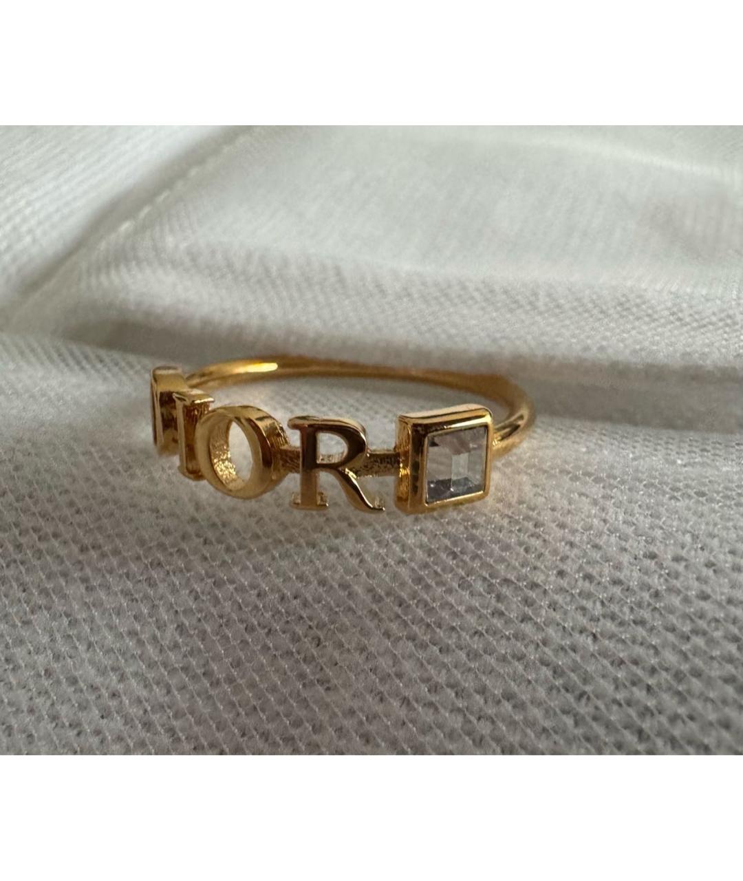 CHRISTIAN DIOR Золотое металлическое кольцо, фото 3