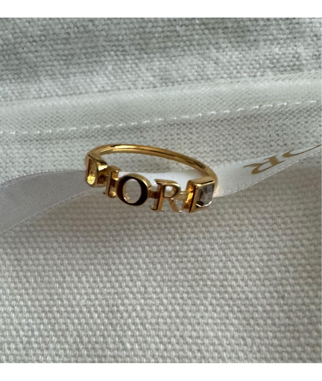 CHRISTIAN DIOR Золотое металлическое кольцо, фото 6