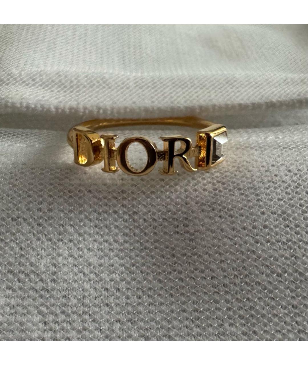 CHRISTIAN DIOR Золотое металлическое кольцо, фото 4