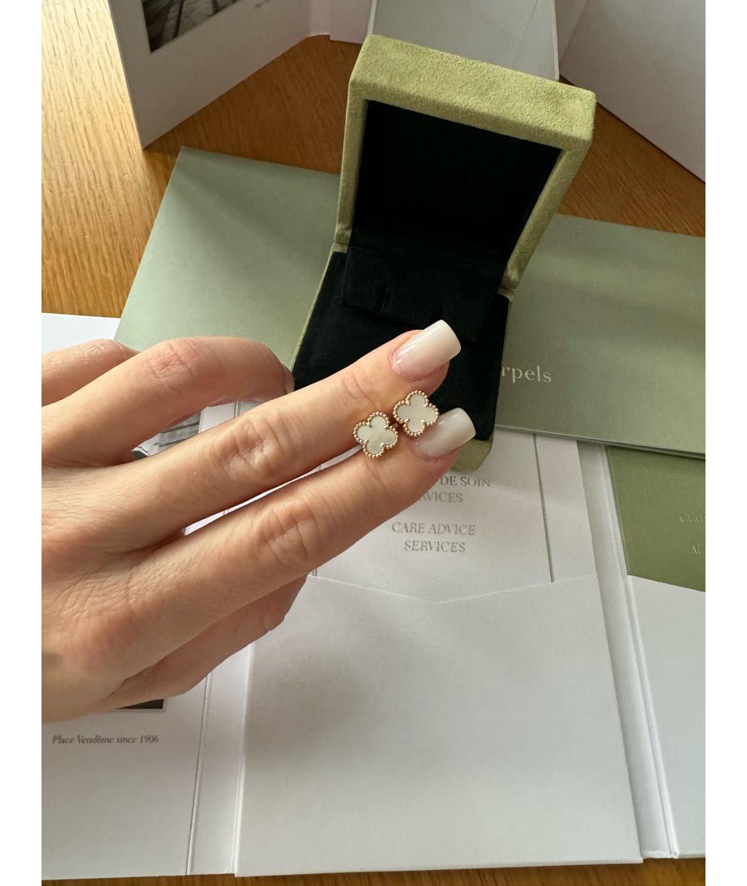 VAN CLEEF & ARPELS Золотые серьги из желтого золота, фото 7