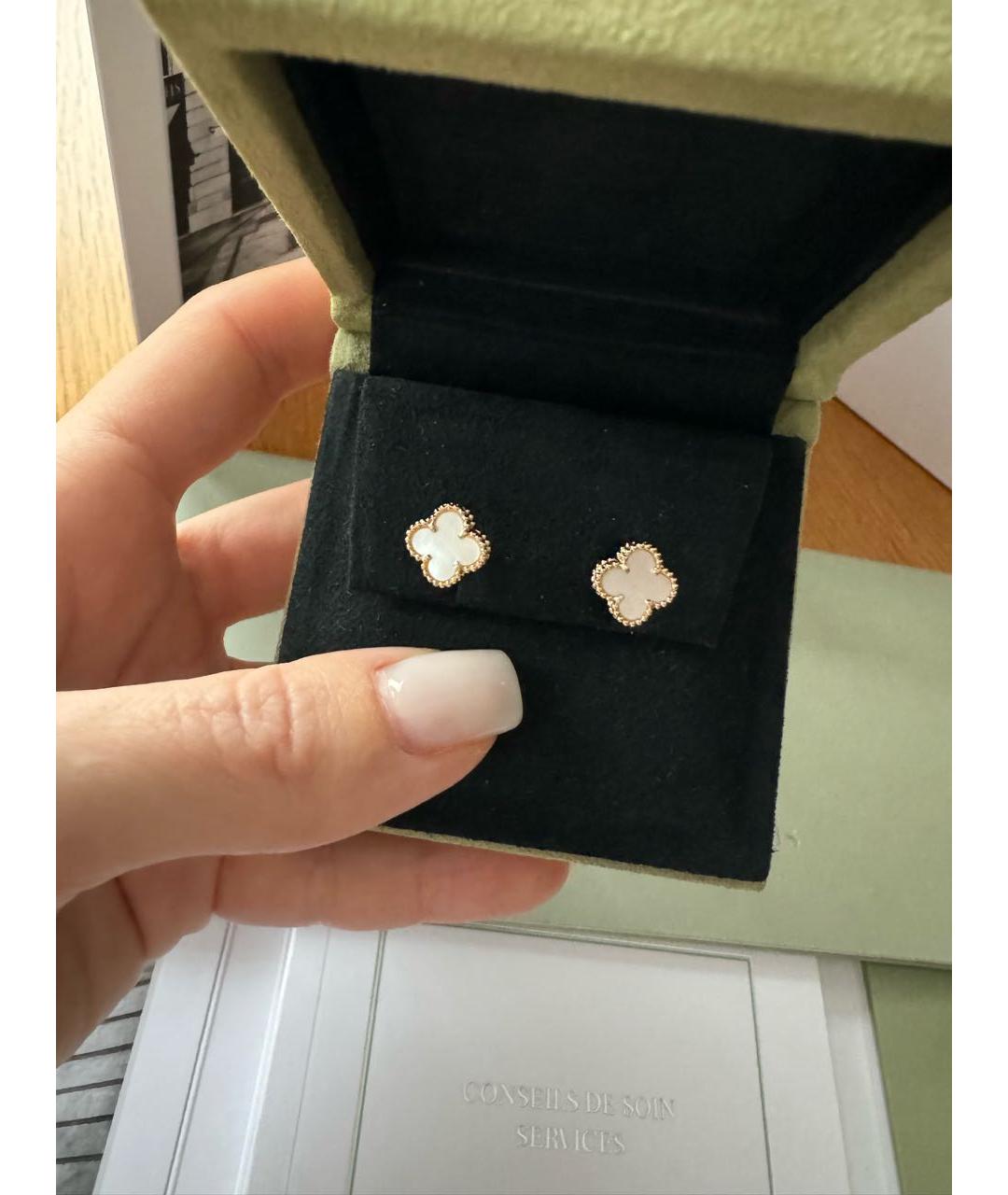 VAN CLEEF & ARPELS Золотые серьги из желтого золота, фото 3