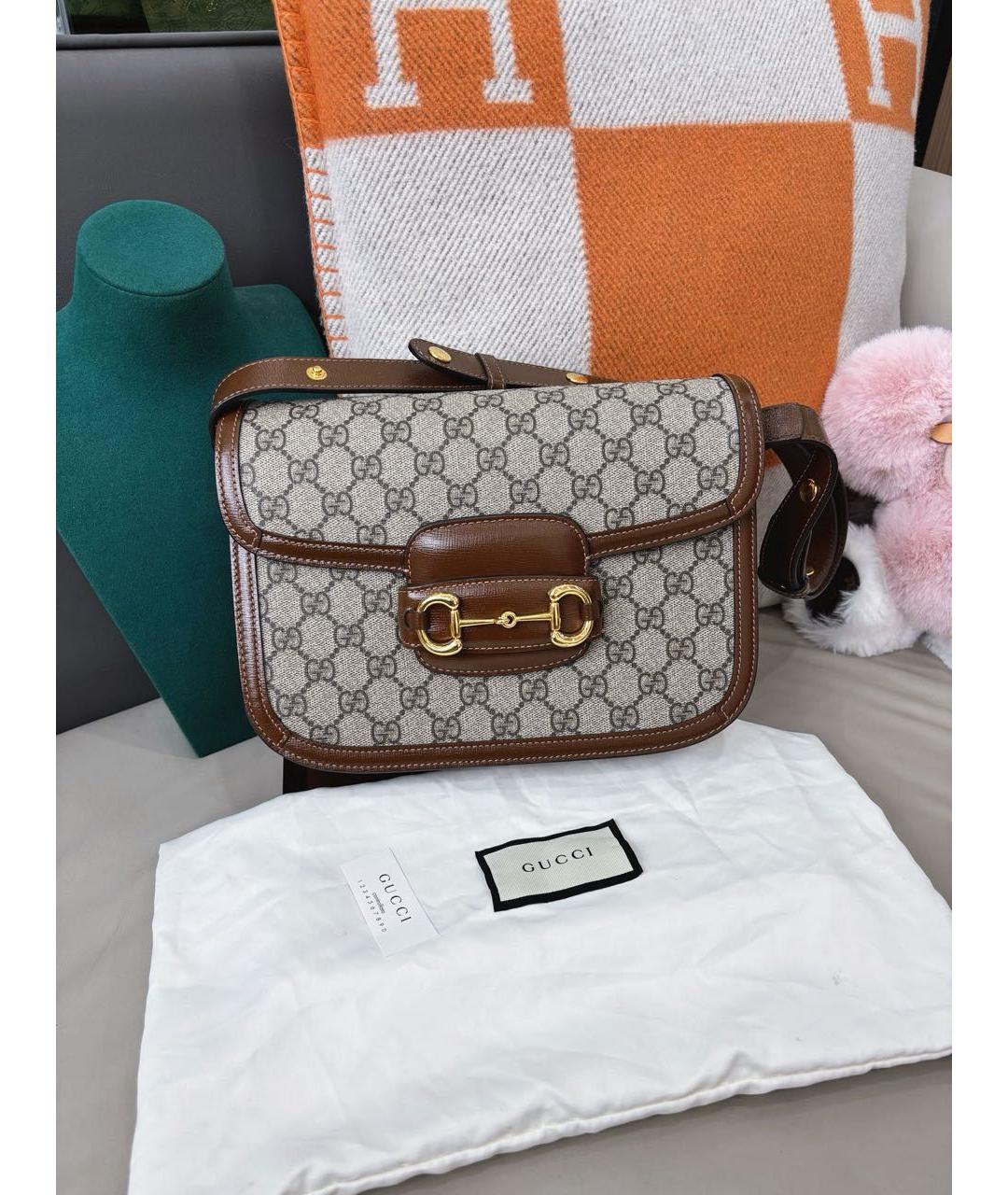 GUCCI Коричневая сумка через плечо, фото 9