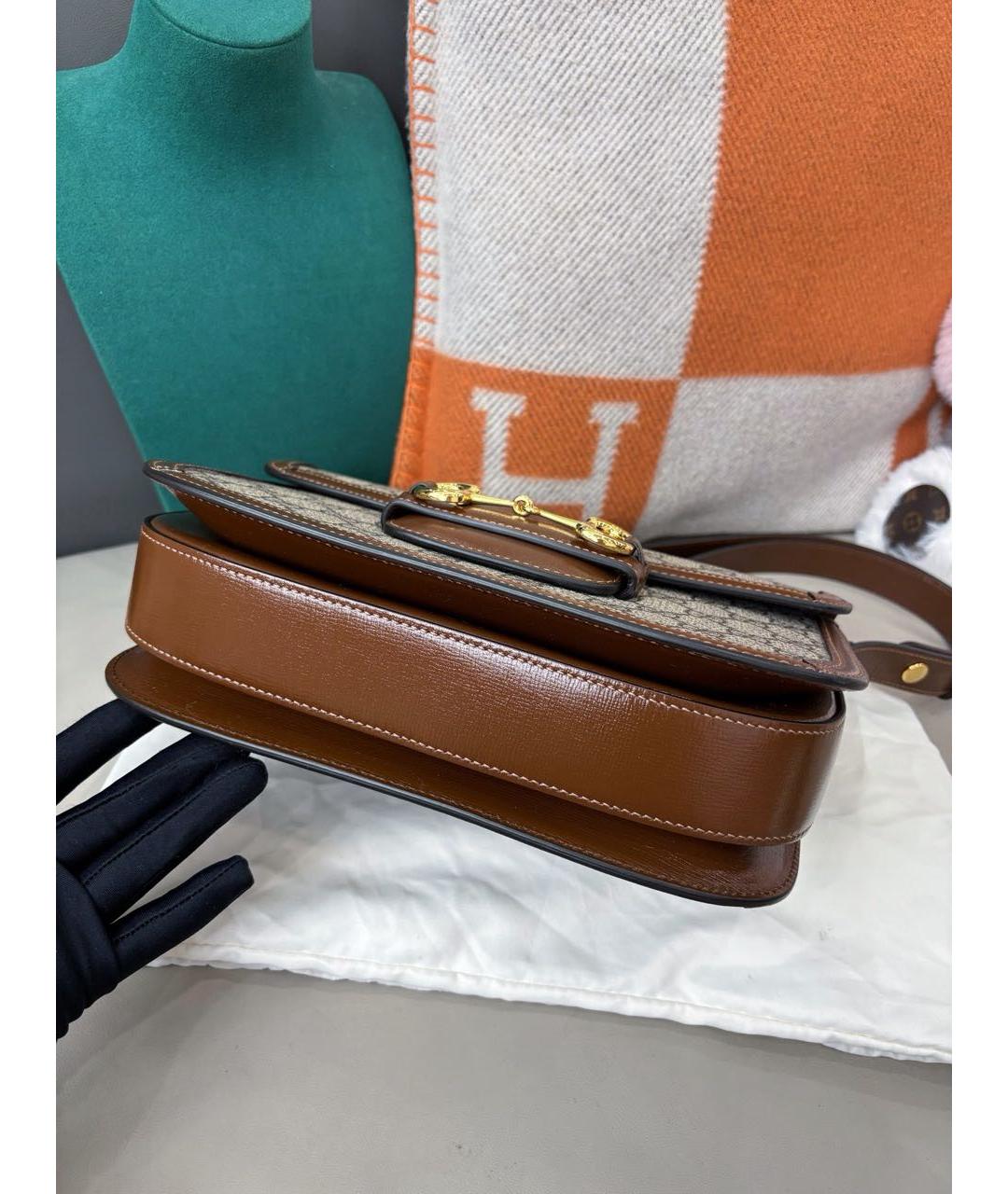 GUCCI Коричневая сумка через плечо, фото 5