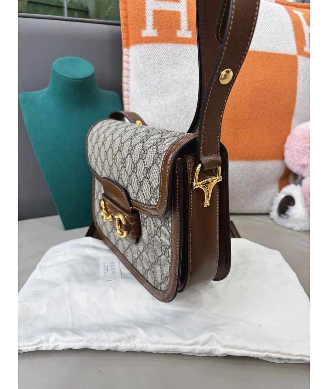 GUCCI Коричневая сумка через плечо, фото 3