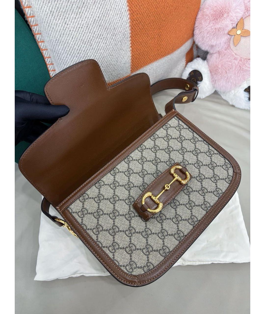 GUCCI Коричневая сумка через плечо, фото 7