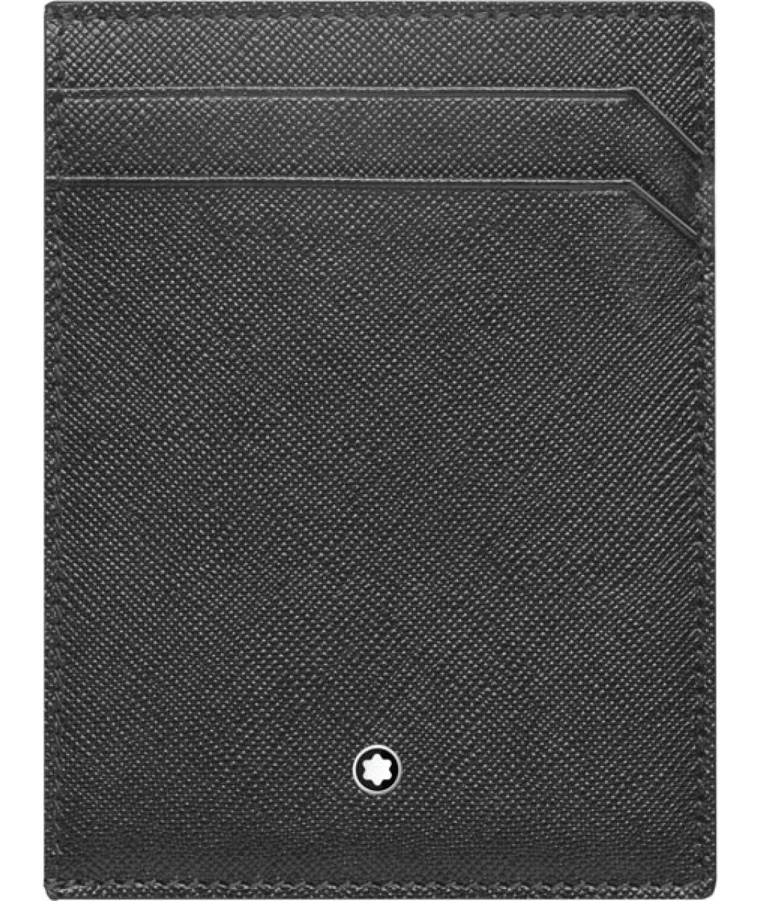 MONTBLANC Серый кожаный кардхолдер, фото 1