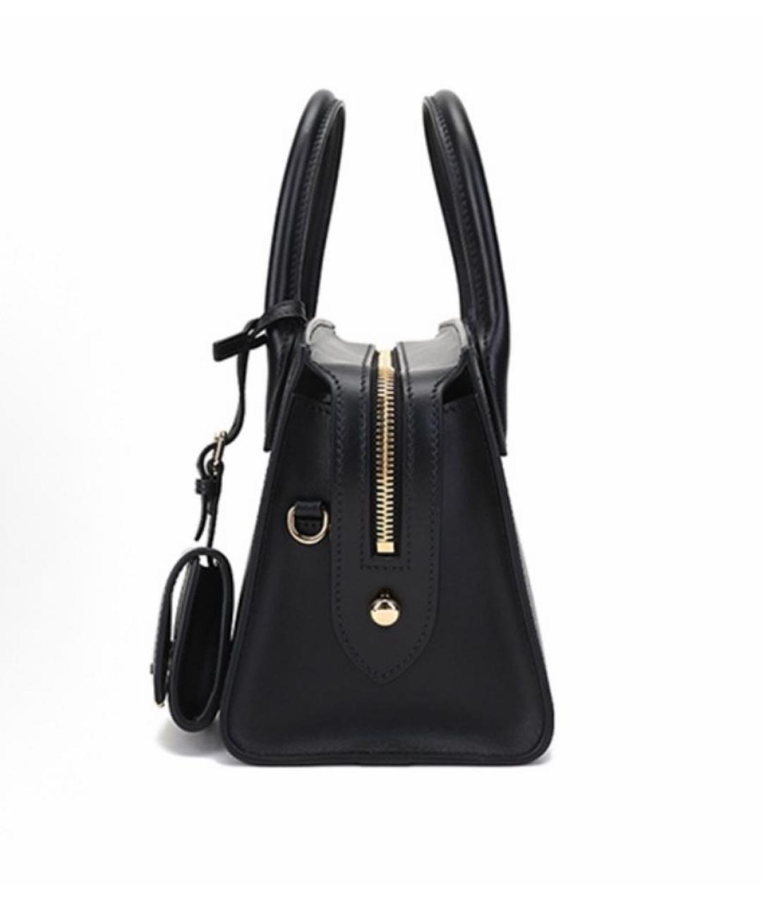 PRADA Черная кожаная сумка с короткими ручками, фото 2