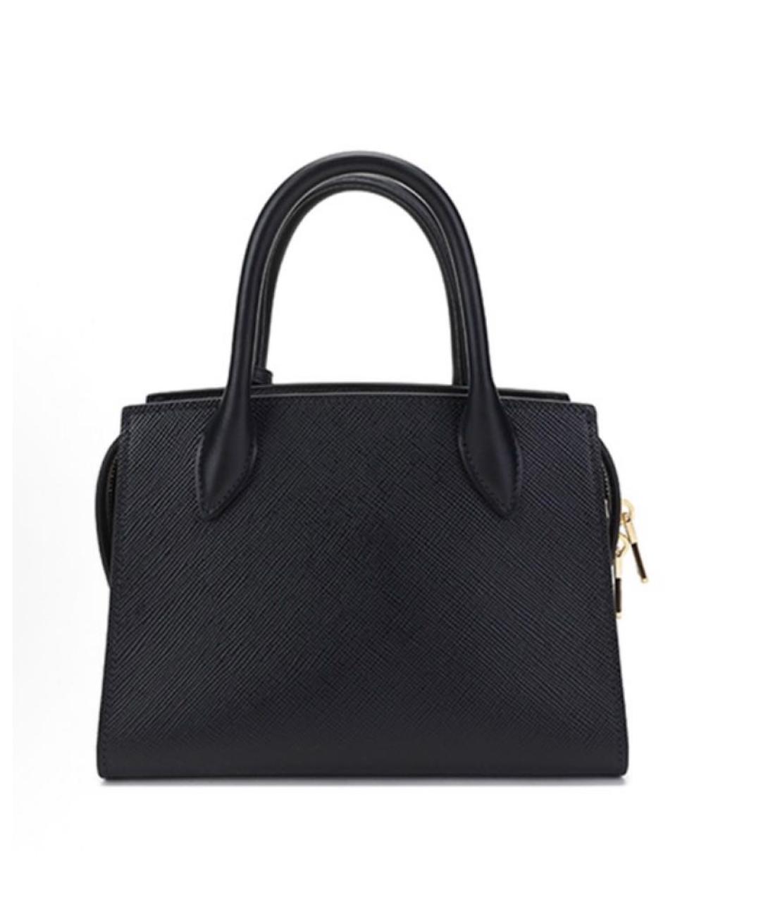 PRADA Черная кожаная сумка с короткими ручками, фото 3