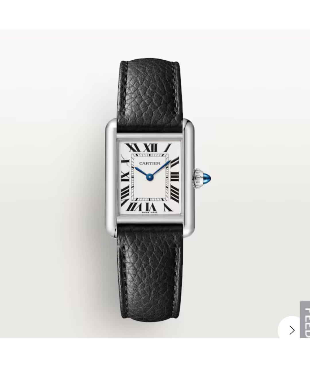CARTIER Черные часы, фото 4