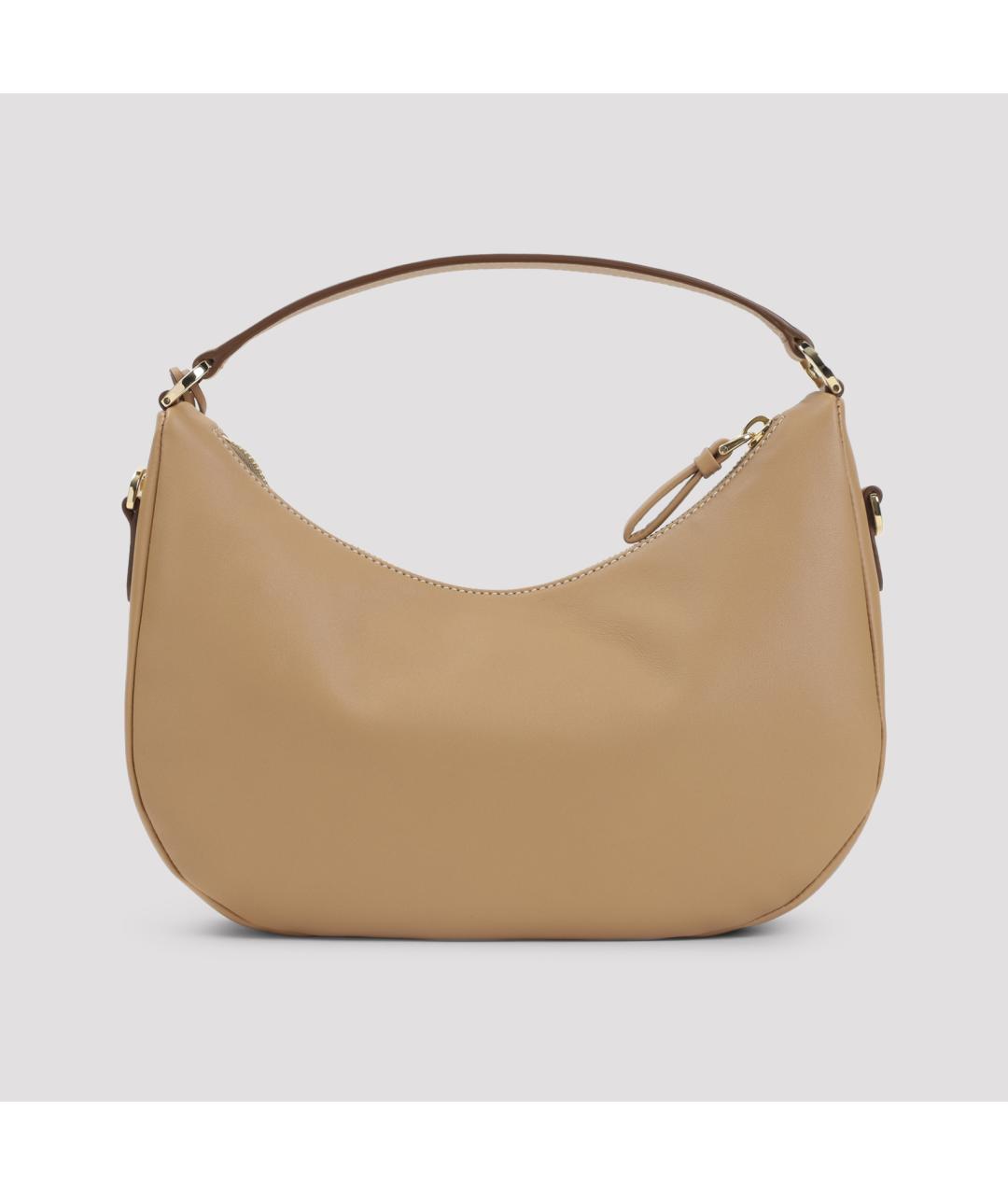 PRADA Бежевая кожаная сумка через плечо, фото 3