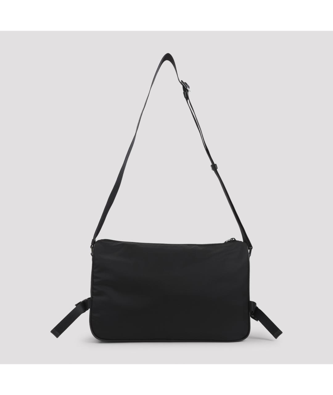 PRADA Черная синтетическая сумка через плечо, фото 4