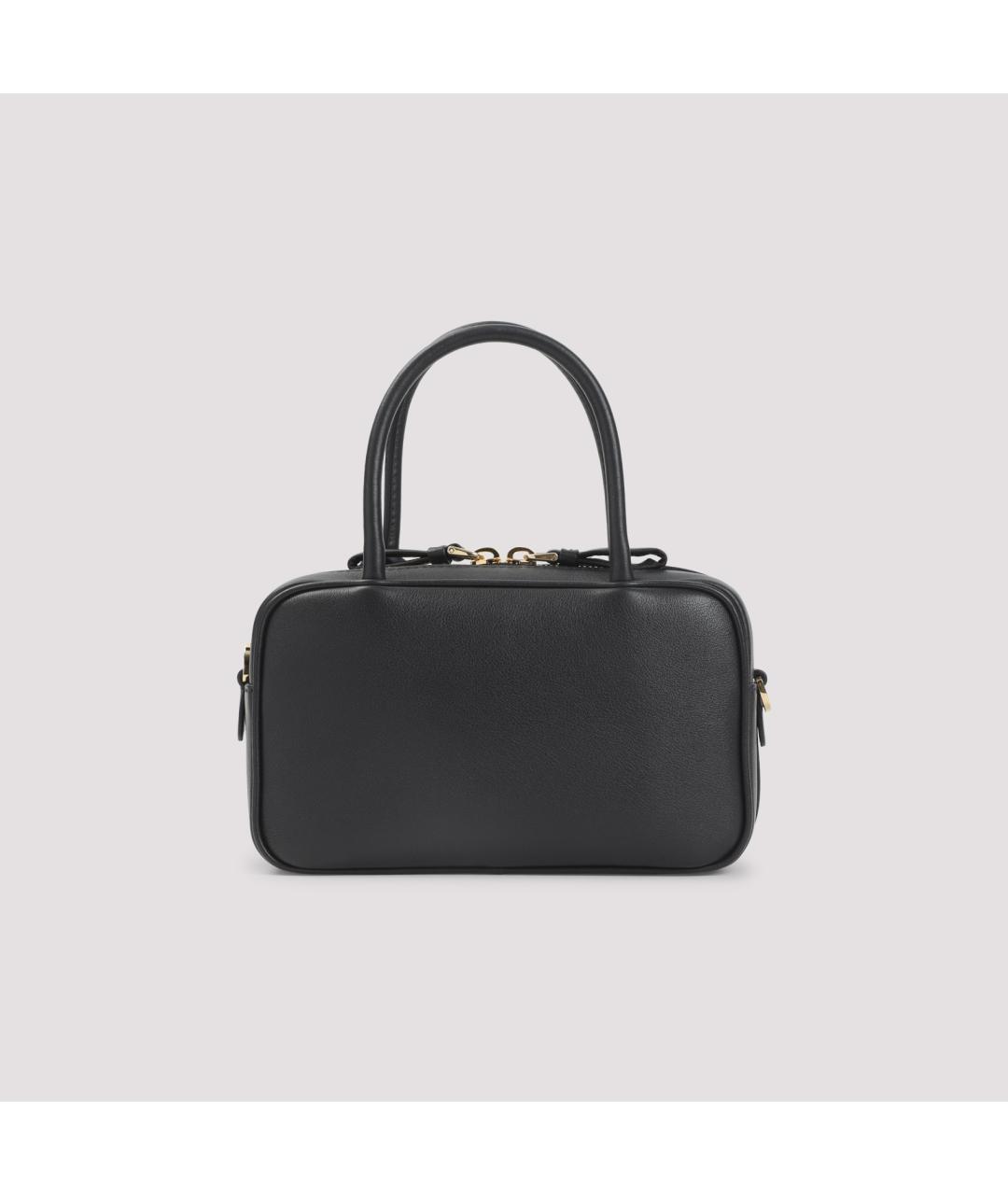 PRADA Черная кожаная сумка с короткими ручками, фото 3