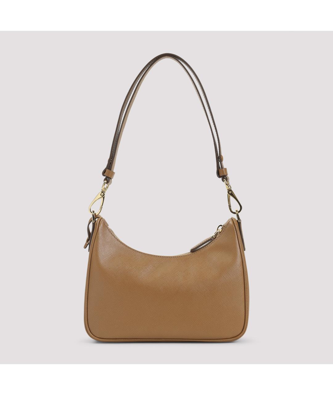 PRADA Коричневая кожаная сумка через плечо, фото 3