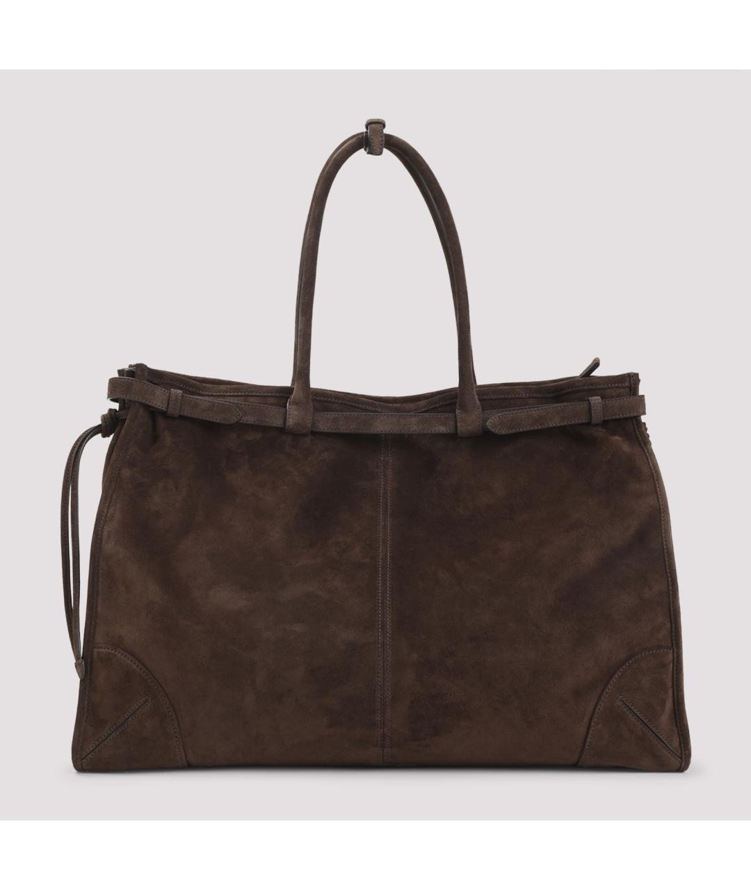 PRADA Коричневая кожаная сумка тоут, фото 3