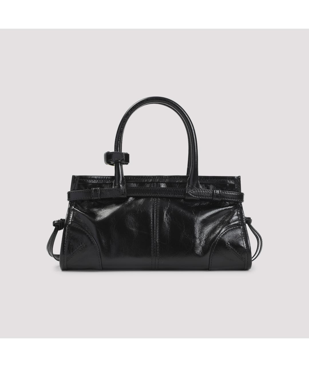 PRADA Черная кожаная сумка тоут, фото 4