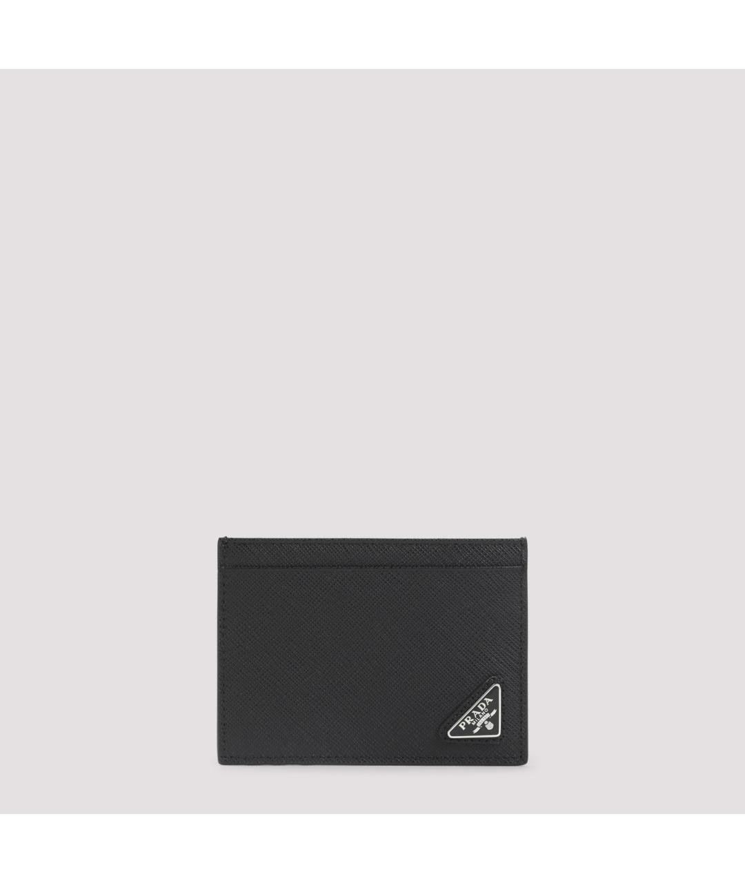 PRADA Черный кожаный кардхолдер, фото 2