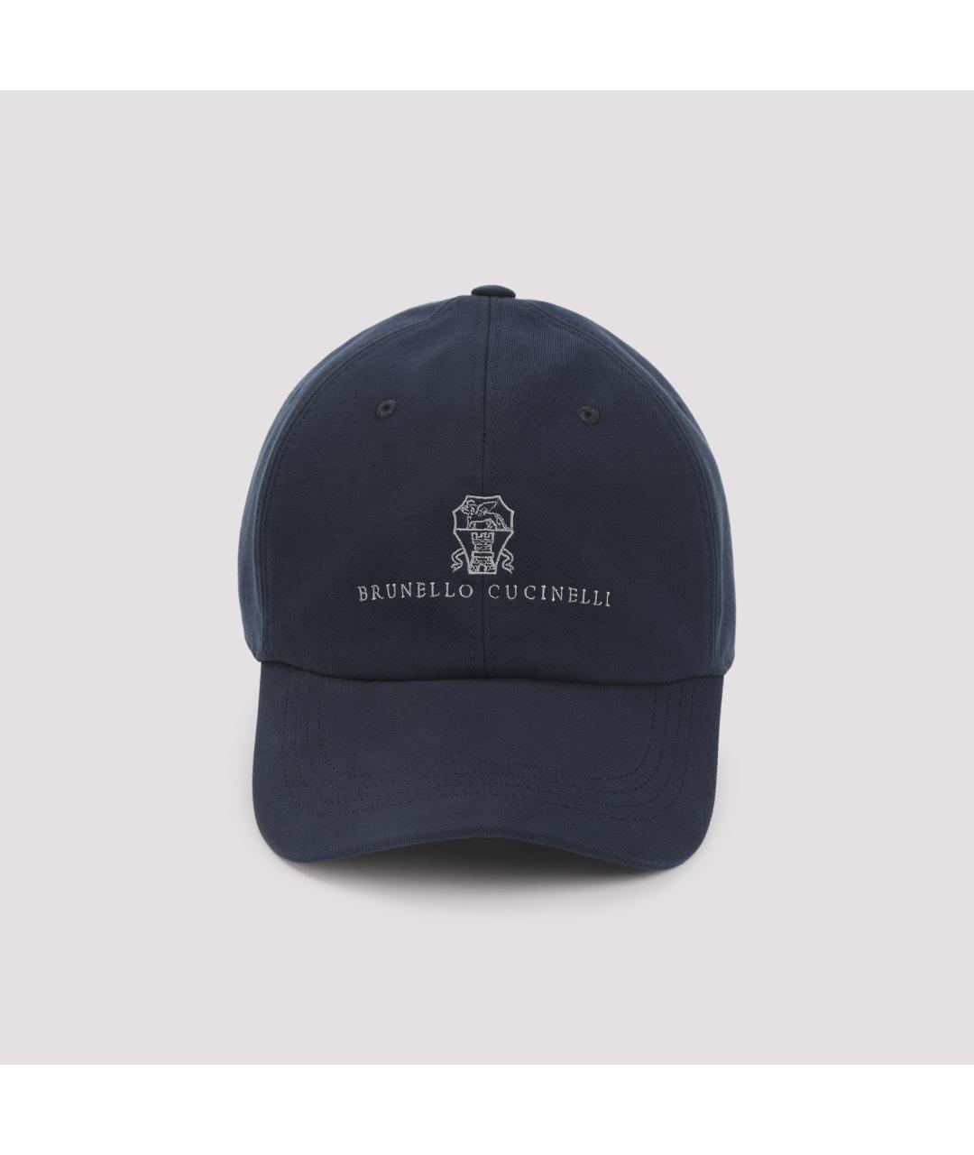 BRUNELLO CUCINELLI Синяя хлопковая кепка/бейсболка, фото 2