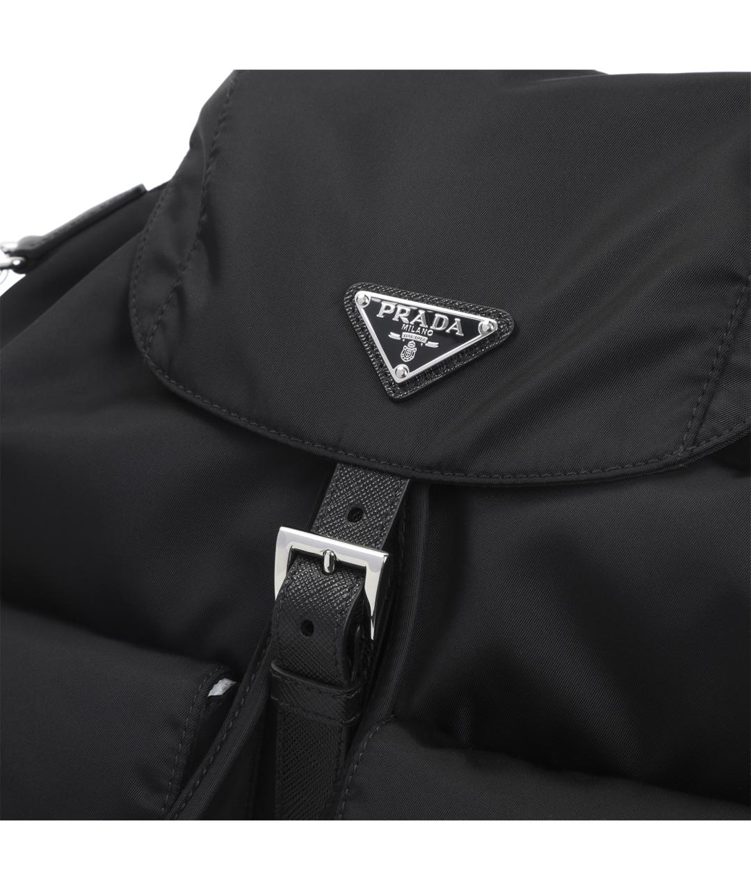 PRADA Черный синтетический рюкзак, фото 5