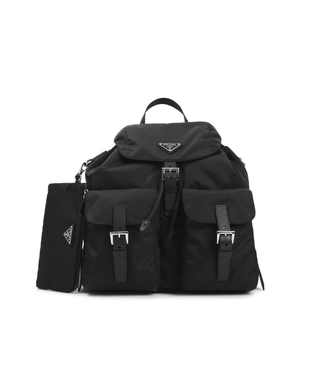 PRADA Черный синтетический рюкзак, фото 1