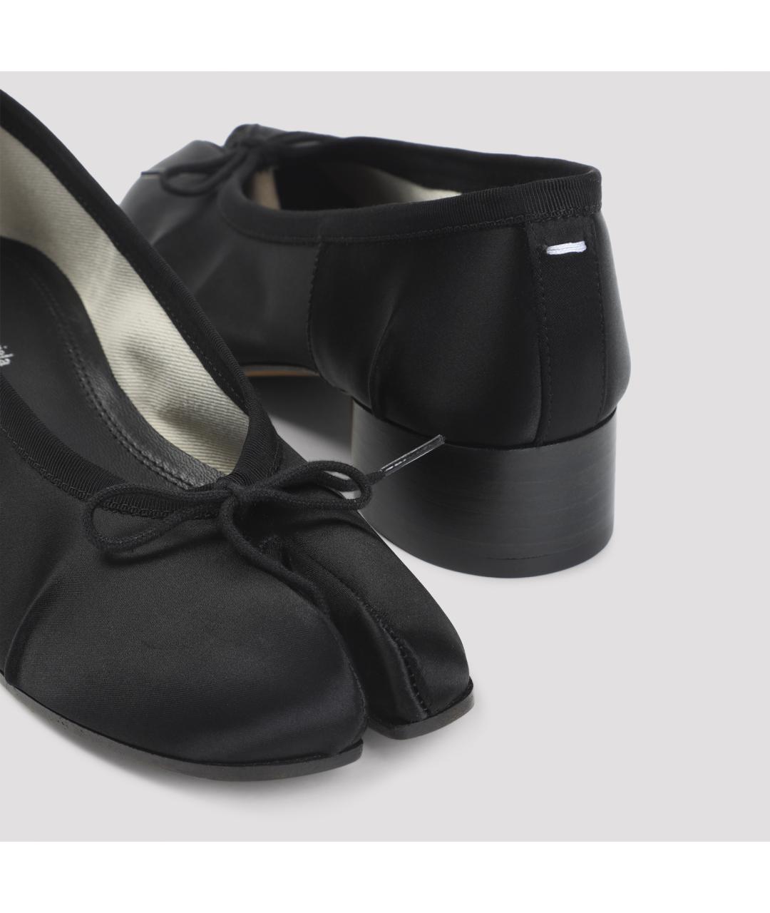 MAISON MARGIELA Черные текстильные балетки, фото 5