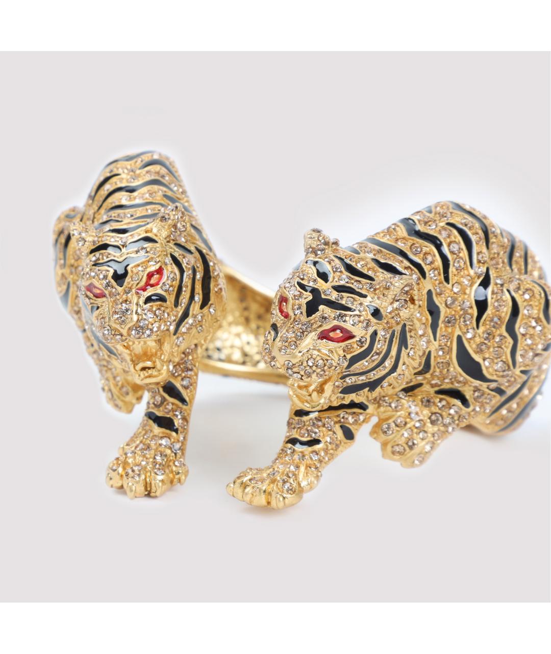 ROBERTO CAVALLI Золотой металлический браслет, фото 5