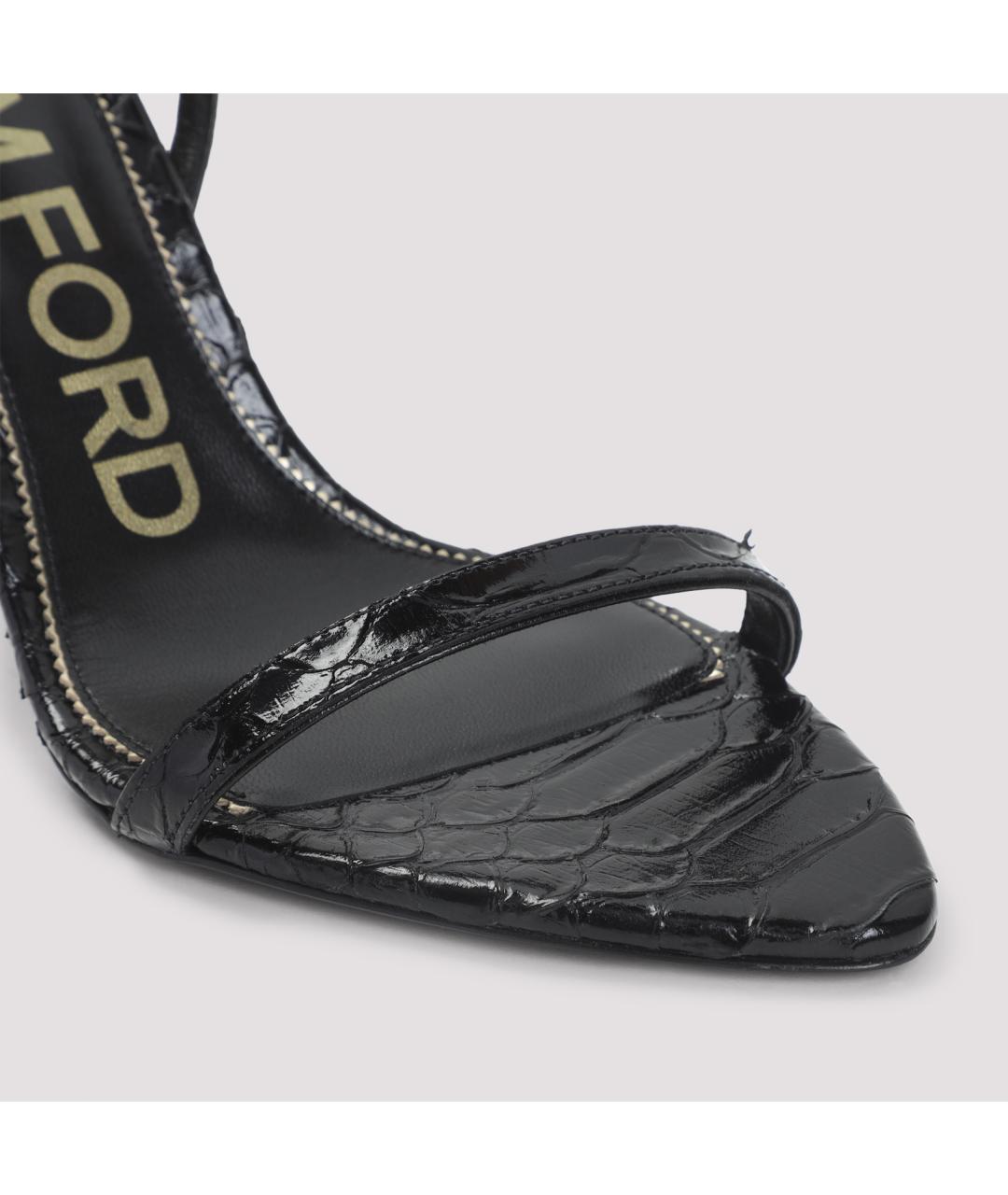 TOM FORD Черные кожаные туфли, фото 5