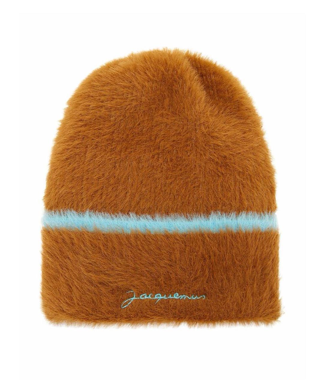 JACQUEMUS Коричневая шерстяная шапка, фото 1