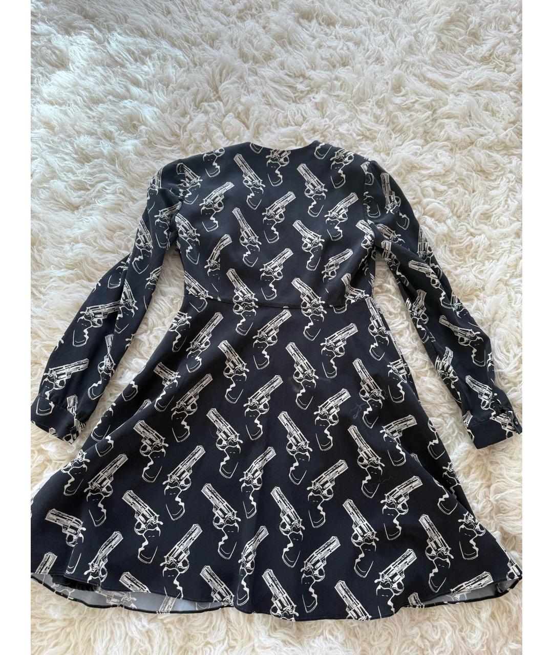 SAINT LAURENT Черное шелковое платье, фото 2